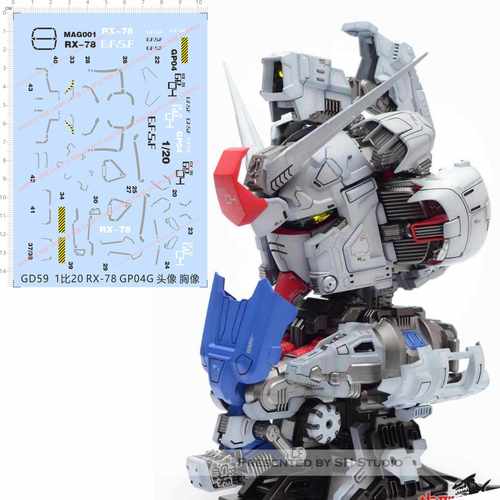 GD59 1/20 RX-78 GP04G头像GP SERIES TYPE 04G GD水贴纸 定做