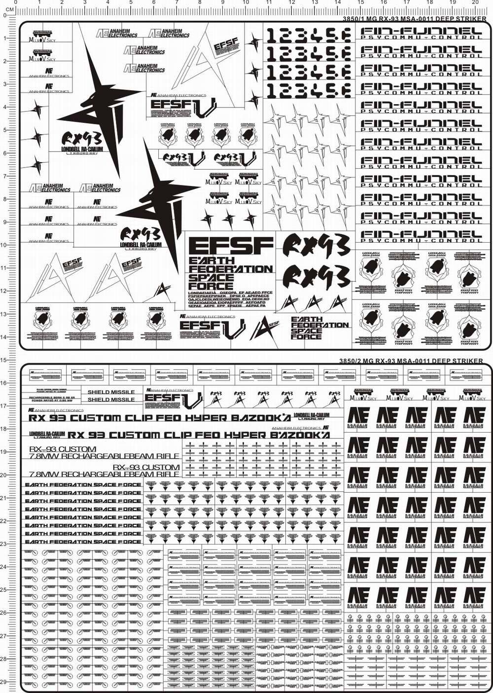 3850   PG RX-93-V2 hi-nu hi-v hi new 1/72 海牛金属贴1
