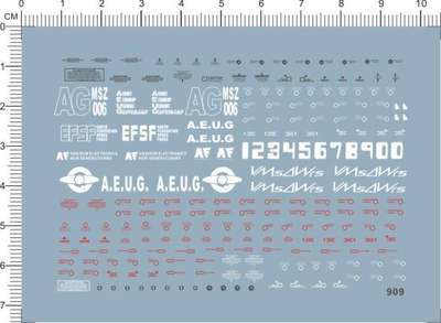 909-703 HG MSZ-006 ZETA GUNDAM 模型gd水贴2