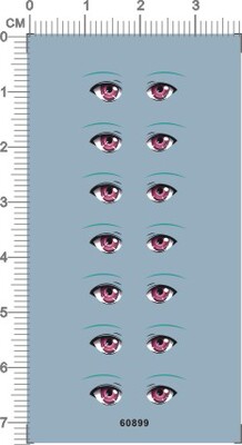 60899-13706 粘土手办人偶粘土软陶泥塑雕刻油泥陶艺眼睛水贴1