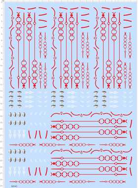 68343整版胶1/6阿尔托莉雅配剑纹服饰花纹佐佐木眼睛水贴纸定制
