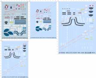 61004 HG MG MS-06K ZAKU CANNON加农扎古吉翁自护吉恩gd水贴22