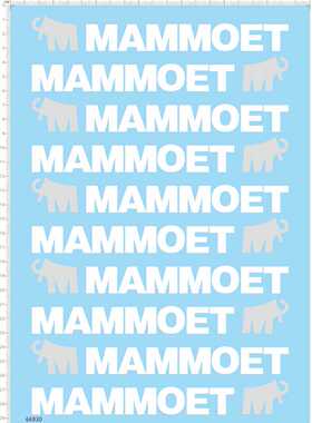 66930整版胶1/25大象mammoet利勃海尔LTM11200起重机车剪纸水贴纸