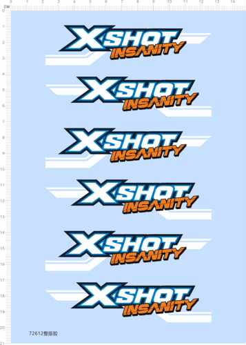 72612整版胶 XSHOT INSANITY 模型水贴