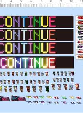 66824整版胶1/12继续continue幪面超人配件贴比例模型剪纸水贴纸