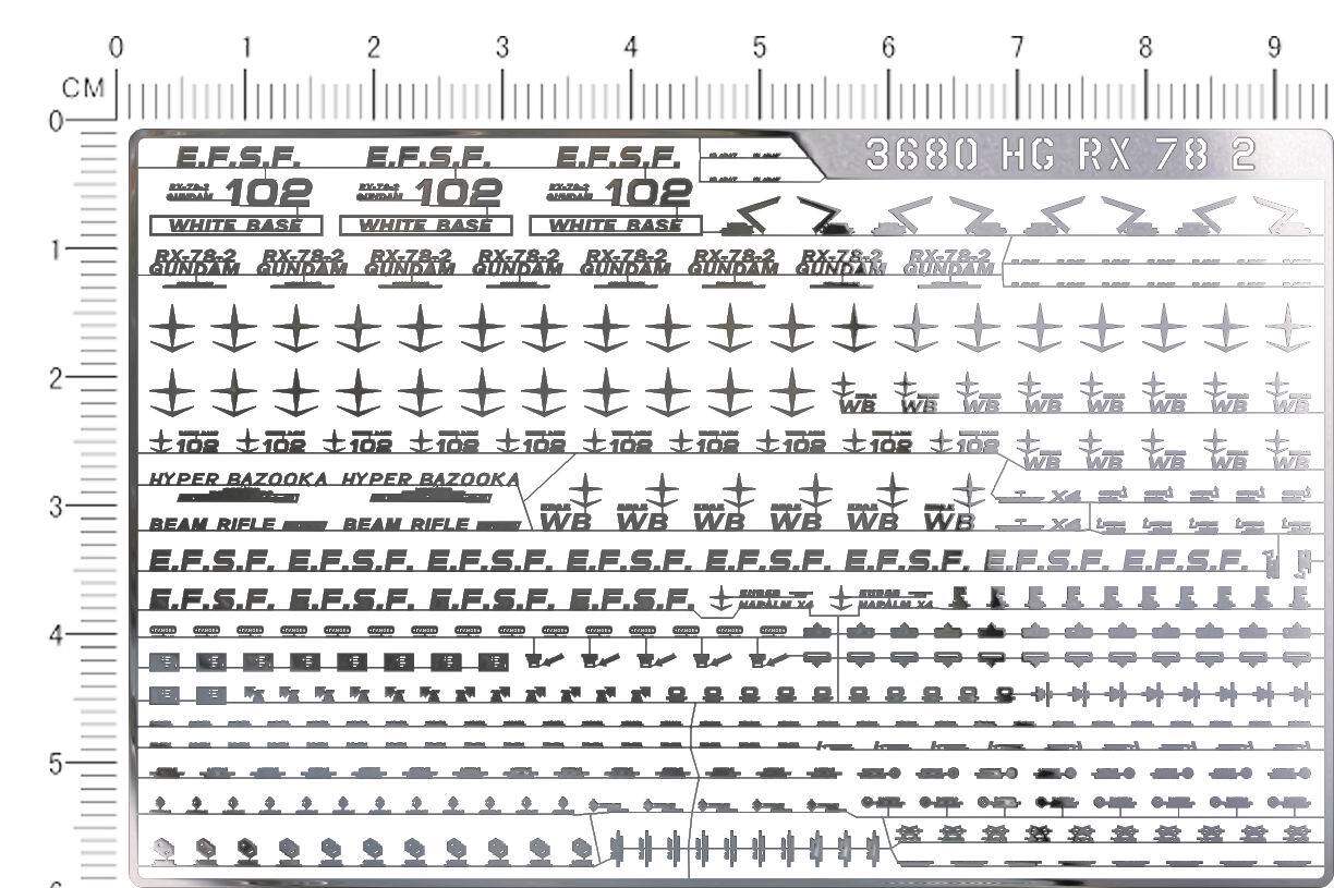 3680 RG HG_RX-78_2_元祖gd金属贴 少量批量定做订做111