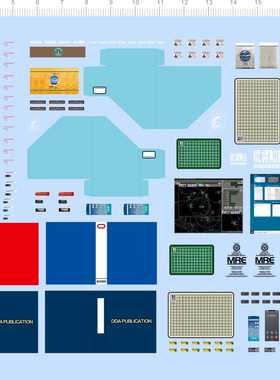 77723模型水贴littlearmory战地办公笔记本电脑显示器地图2402