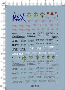 64391   HG RX-78 NT-1 Alex unt spacy 联邦gd水贴纸改2