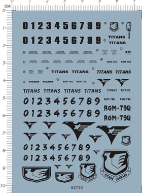 62720-9E22 HG RGM-79Q GM Quel 吉姆镇暴型gd水贴现货