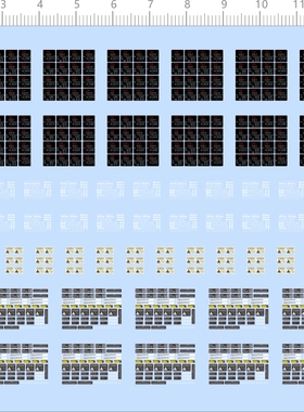 66087 1/12 Little armory玩具枪危险警告比例模型剪纸水贴纸定做