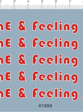 61999-9302 SUNE FEELING 模型水贴