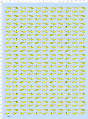 75604 比卡丘 皮卡丘 动漫模型水贴定制打印2310车钥匙扣水贴