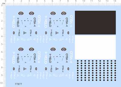 77877 VELO Estrella Galicia 爱斯特拉啤酒黑白色块模型水贴现货