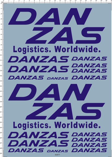 62877-A306 1/14 DANZAS logistics world wide 拖头柜模型水贴