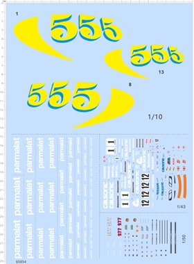 65854法拉利 IMPREA WRC 555 SAFARI parmalat K.HOSHINO水贴现货