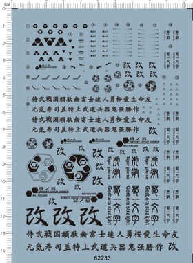 62233-11E19/20 MG Astray 战国红迷茫顽太无红色异端gd水贴111