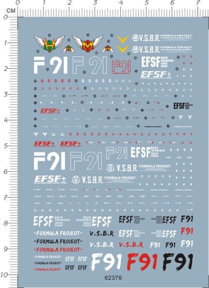 62376-103 HG F91 蓝色哈里森马丁gd水贴2