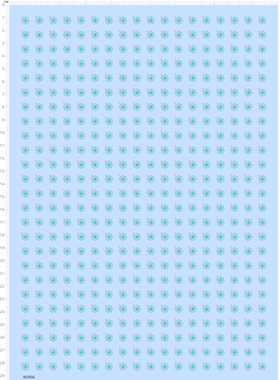 80906整版胶公仔手办娃娃粘土人偶标签小雏菊蒲公英图案水贴纸A4