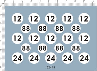 号码 水贴1 牌12 法拉利330P 意大利ART 10306 62419