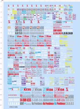 69822整版LN-ZGMF-X13A-X88S-X31S-X24S-X666S CHAOS GN-9999 Nix