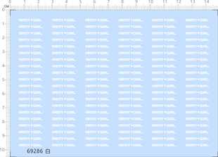 ARMY GIRL 保时捷 标签车模水贴纸定做 69286整版 RWB 胶1