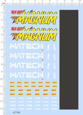 67749整版胶beat magnum matech 43四驱车水贴纸剪纸定做订做定制