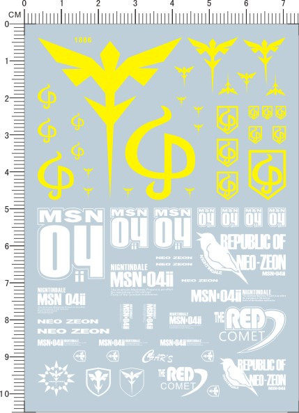 1886-A6209 SD MSN-04II NIGHTINGALE 夜莺模魂真悟gd水贴现货