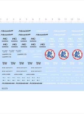 82225模型水贴Metanium龙HG水滴轮渔轮可撕膜不干胶独立位2405