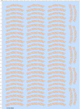 67282整版胶无比例蕾丝花纹GK手办丝袜花边花带模型人偶水贴现货