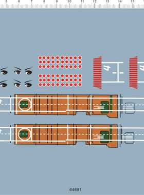 64691 舰队Collection舰娘 加贺 水贴纸1