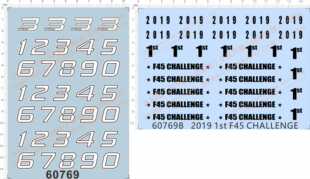 60769整版 599XX PROGRAMME 2019 1st F45 CHALLENGE模型水贴现货