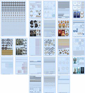 68220锁链战棋40K罗马文字V拳头头盔盾牌骷髅头眼睛魔鬼龙翅膀FW