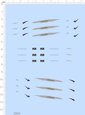 77571整版胶 无比例 Altezza Rs200 模型水贴 定制打印2402
