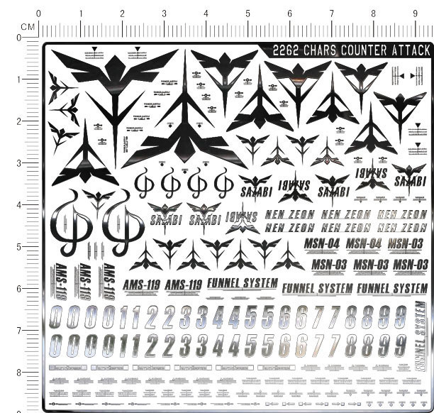 2262 Chars Counter Attack自护军gd金属贴纸