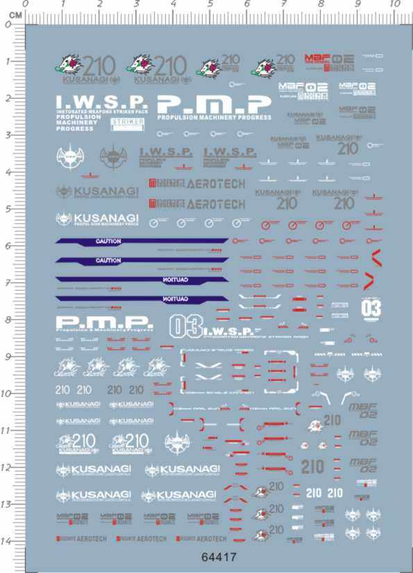 64417- HG Strike Rouge + IWSP 嫣红强袭背包装备gd水贴2