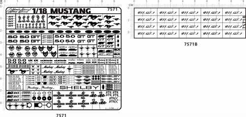 7571 1/18 MUSTANG 911 gt 50 str x ford mach1 蟒蛇金属贴现货