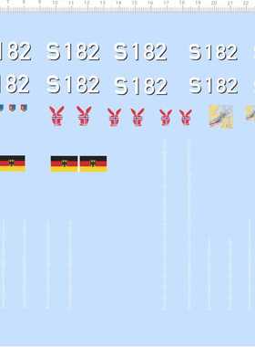 67549整版胶1/72德国U212潜艇U32比例模型剪纸水贴纸定做订做定制