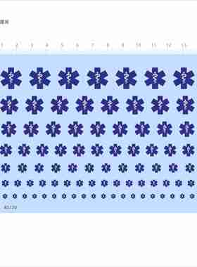 85730急救救护车模型水贴可撕膜不干胶独立胶位现货