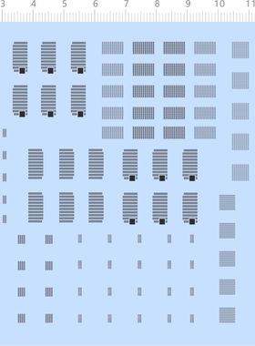 81058整版胶网孔 无比例 散热网 水贴纸模型水转印定做订做现货