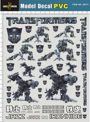 20273 变形Trans Formers IRONHIDE 铁皮 JAZZ 爵士车壳贴纸1