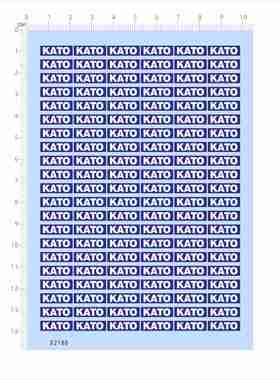 82188模型水贴纸KATO定制打印可撕膜不干胶独立胶位模切单独2405