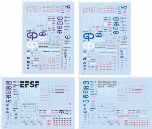 76491整版水贴GP系列通用1/400敢达高达模型RX-78 GP03D 2312
