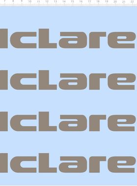 80398整版胶mclaren迈凯伦模型车英文名个性签名铭牌标签水贴纸A4