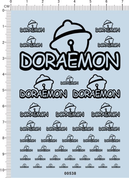 00538-A6303 哆啦A梦Doraemon 模型车水贴纸