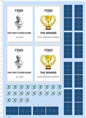 77521整版胶 太阳能 奖杯 眼睛 星星 足球模型水贴纸2402定制打印