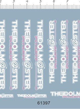 61397-504T 1/72 THEIDOLM@STER 飞机副油箱模型水贴1