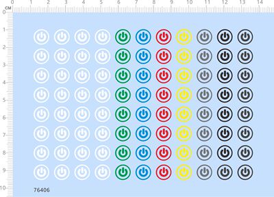 76406整版水贴 开关 模型定制打印2312电源