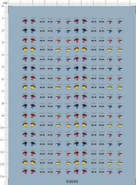 63646- TO LOVE 梦梦 眼睛水贴纸