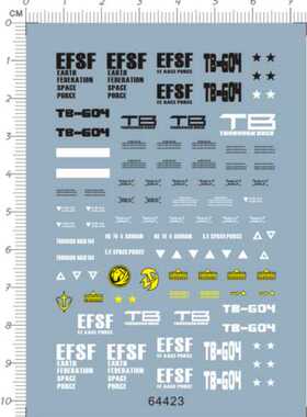 64424 MG RX-78-4 Ver.1 四号机gd水贴改gundam decal1