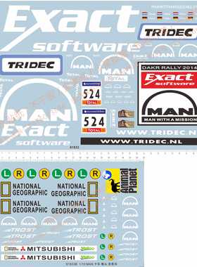 61833 ezact software total tridec linda man卡车货柜车水贴1